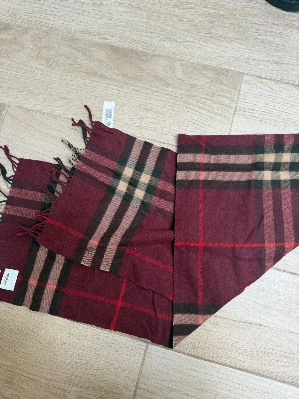 Burberry Check Cashmere Scarf